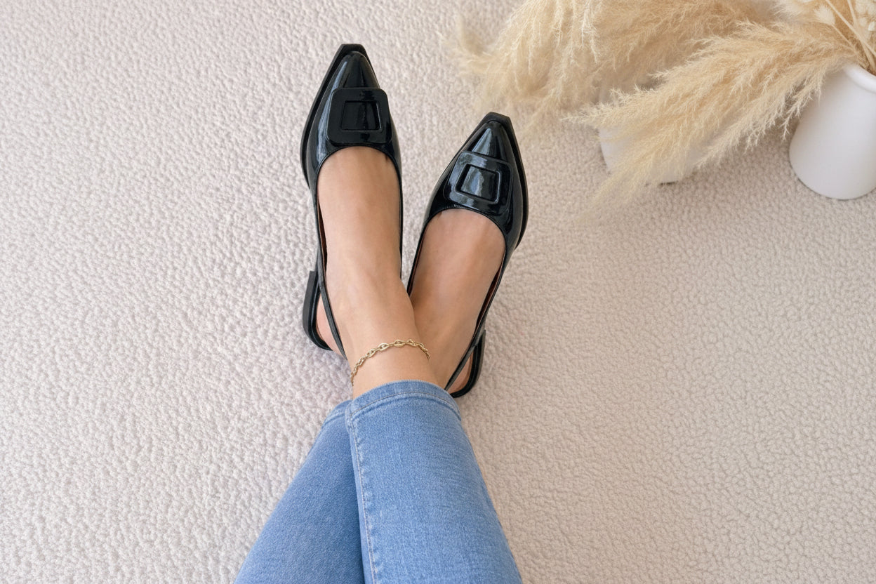 Slingback Charol Valencia