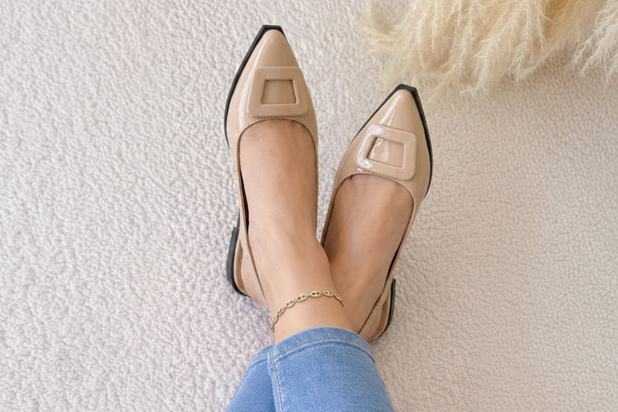 Slingback Charol Valencia