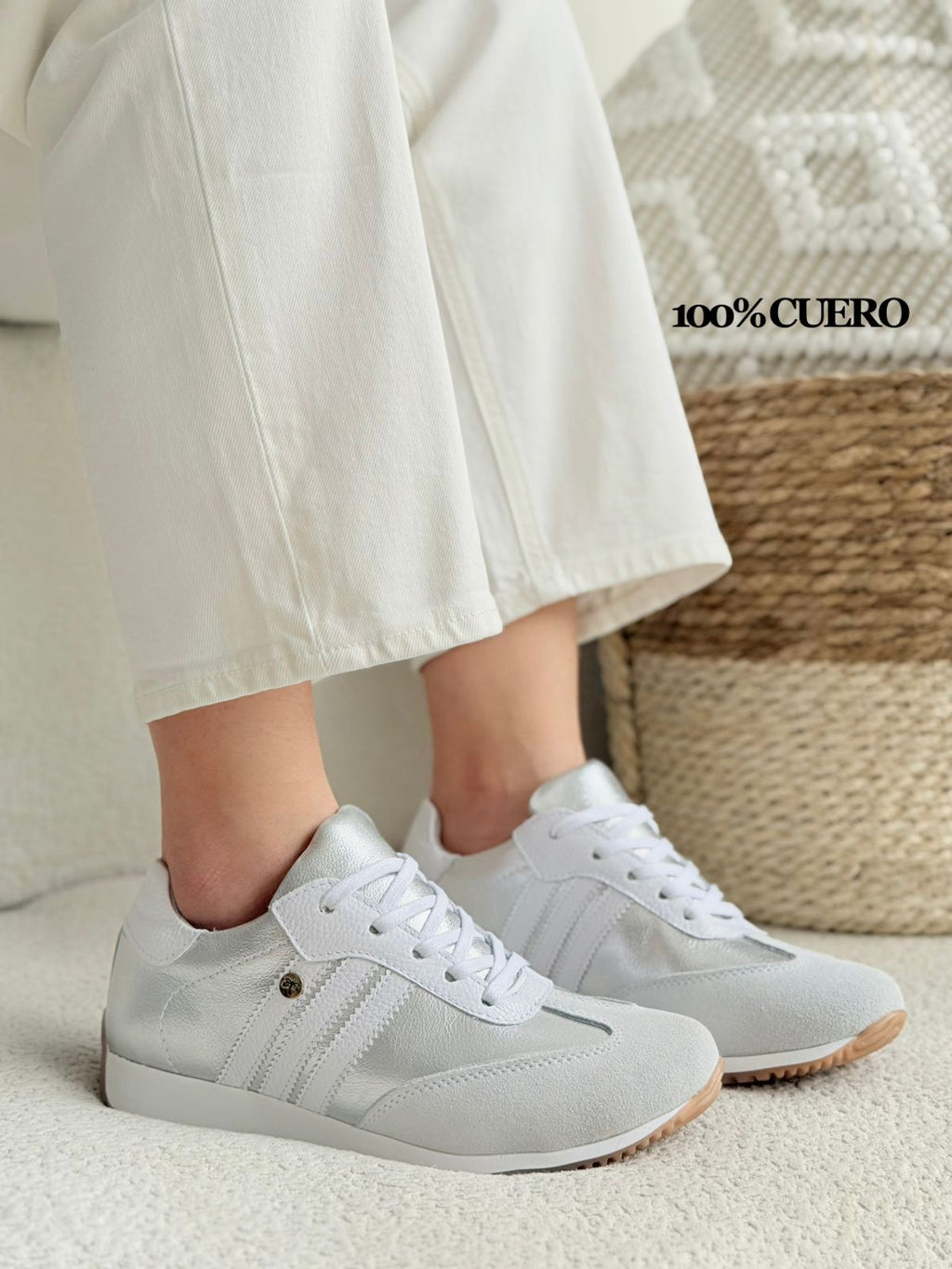 Sneaker Cuero Satiné
