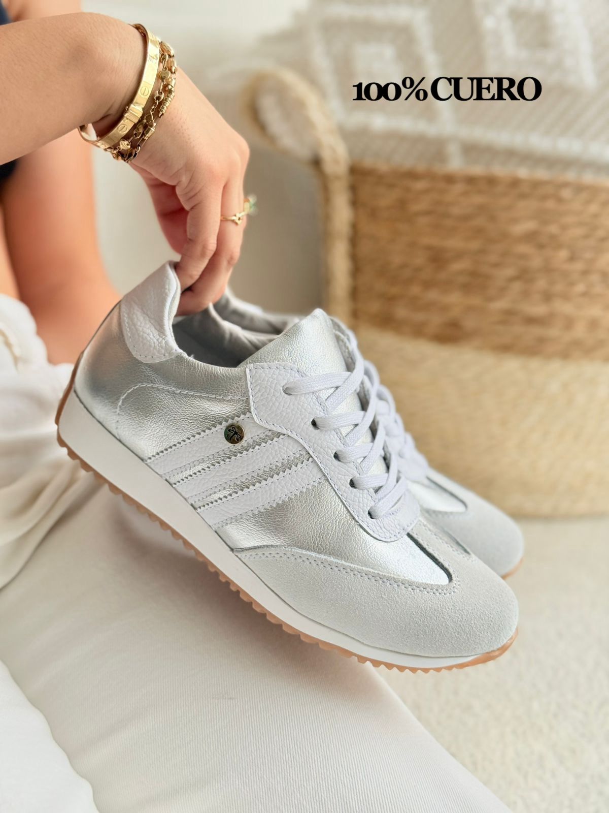 Sneaker Cuero Satiné